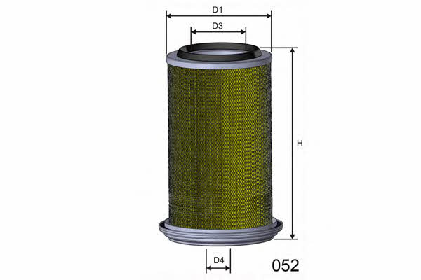 Misfat R915 Air filter R915: Buy near me in Poland at 2407.PL - Good price!