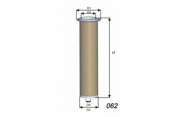 Misfat R684 Air filter R684: Buy near me in Poland at 2407.PL - Good price!