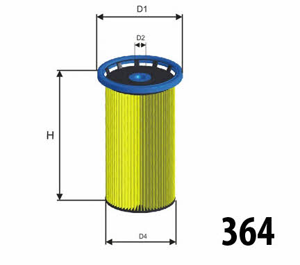 Misfat F134 Fuel filter F134: Buy near me in Poland at 2407.PL - Good price!
