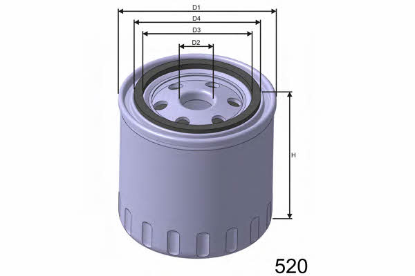 Misfat Z168 Oil Filter Z168: Buy near me at 2407.PL in Poland at an Affordable price!