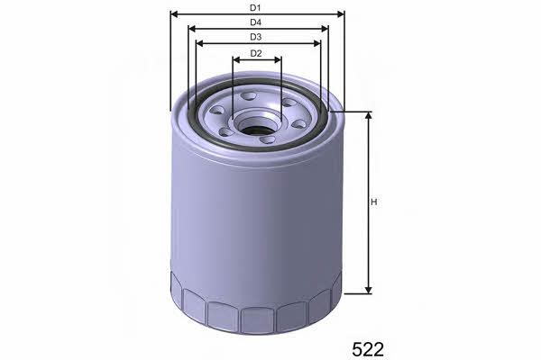 Misfat Z248 Oil Filter Z248: Buy near me in Poland at 2407.PL - Good price!