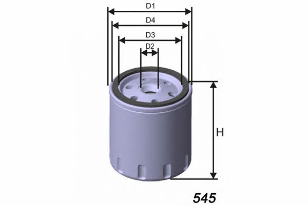 Misfat Z298 Oil Filter Z298: Buy near me in Poland at 2407.PL - Good price!