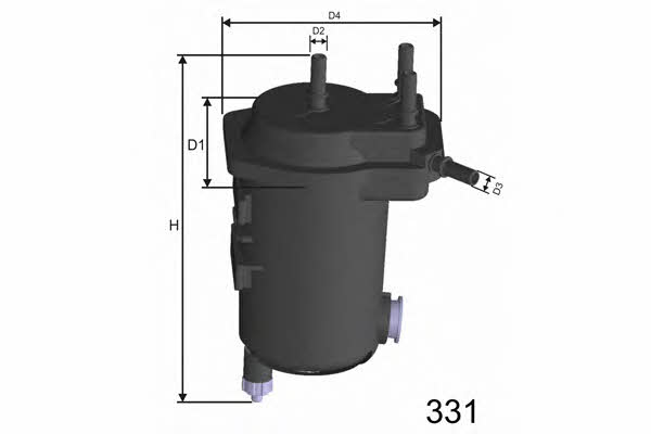 Misfat F113A Fuel filter F113A: Buy near me in Poland at 2407.PL - Good price!