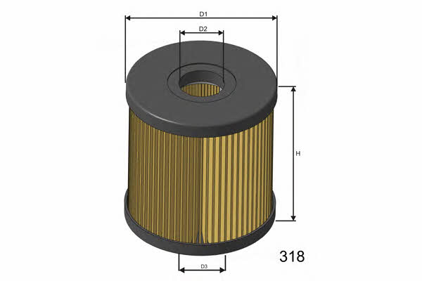 Misfat F119 Fuel filter F119: Buy near me in Poland at 2407.PL - Good price!