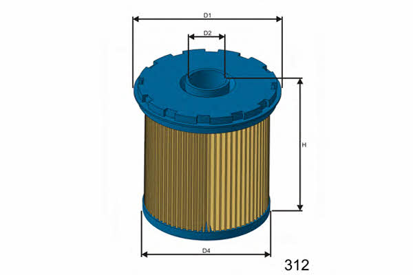Misfat F690 Fuel filter F690: Buy near me in Poland at 2407.PL - Good price!