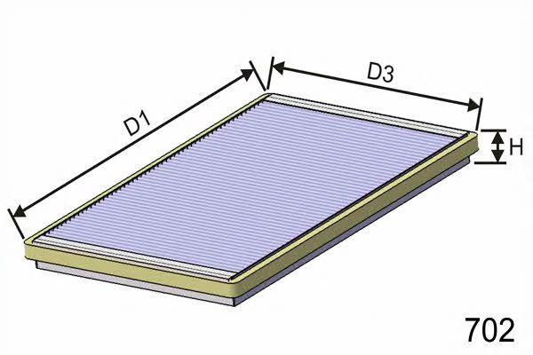 Misfat HB255 Filter, Innenraumluft HB255: Kaufen Sie zu einem guten Preis in Polen bei 2407.PL!