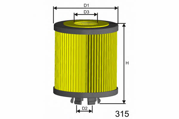 Misfat L012 Oil Filter L012: Buy near me in Poland at 2407.PL - Good price!