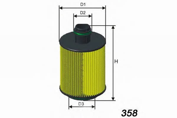 Misfat L061 Oil Filter L061: Buy near me in Poland at 2407.PL - Good price!