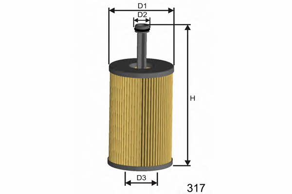 Misfat L105 Oil Filter L105: Buy near me in Poland at 2407.PL - Good price!