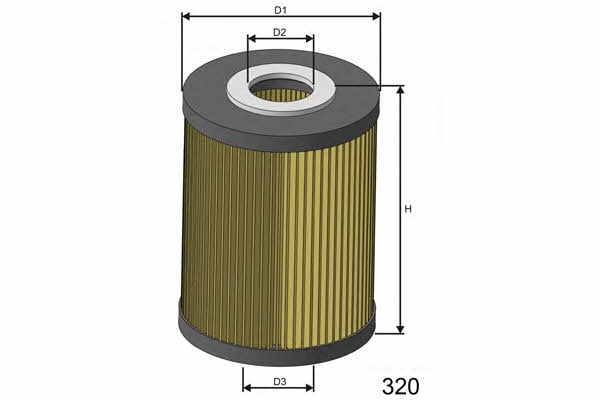 Misfat L106 Oil Filter L106: Buy near me in Poland at 2407.PL - Good price!