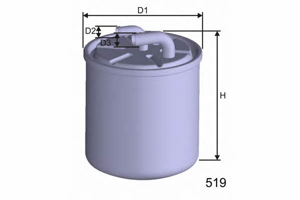 Misfat M601 Fuel filter M601: Buy near me in Poland at 2407.PL - Good price!