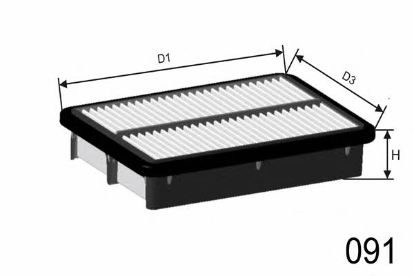 Misfat P076 Air filter P076: Buy near me in Poland at 2407.PL - Good price!