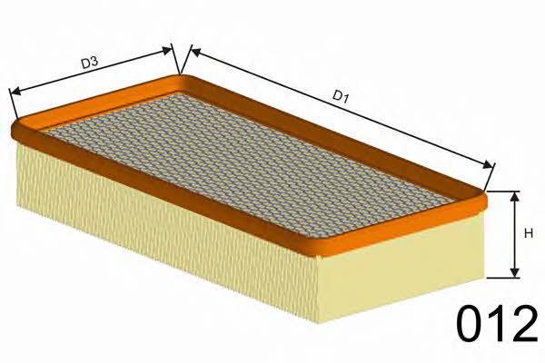 Misfat P101 Air filter P101: Buy near me in Poland at 2407.PL - Good price!