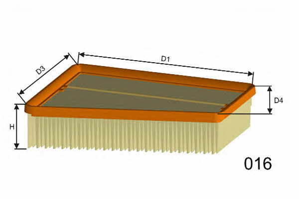 Misfat P422 Air filter P422: Buy near me in Poland at 2407.PL - Good price!