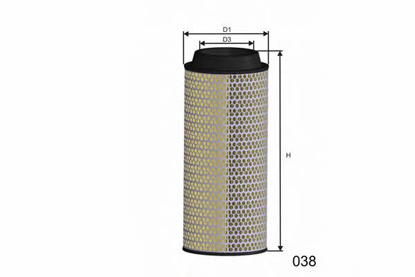 Misfat R515 Air filter R515: Buy near me in Poland at 2407.PL - Good price!