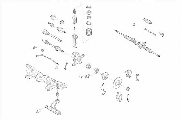  MO05192VA Wheel suspension MO05192VA: Buy near me in Poland at 2407.PL - Good price!