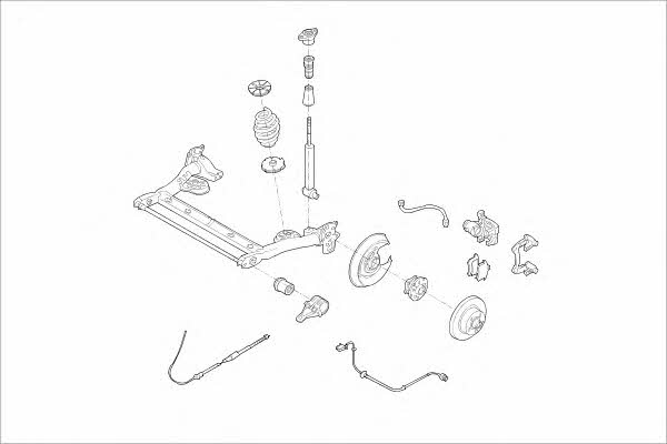  MO05730HA Wheel suspension MO05730HA: Buy near me in Poland at 2407.PL - Good price!