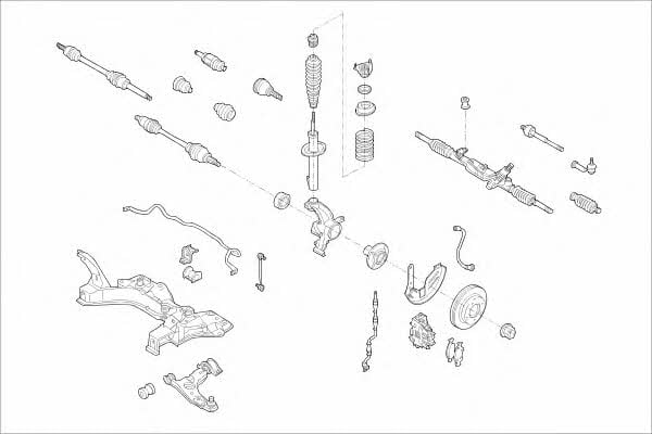  MO09645VA Wheel suspension MO09645VA: Buy near me in Poland at 2407.PL - Good price!