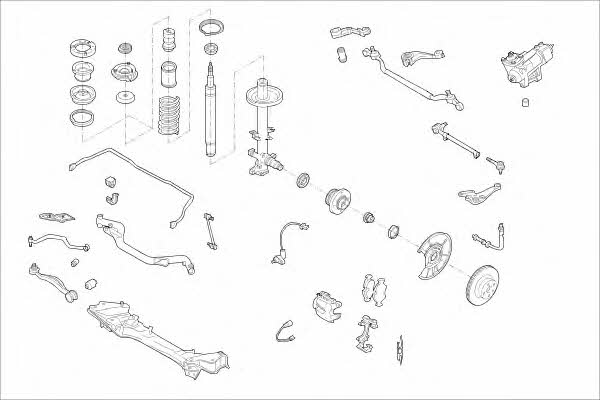  MO00243VA Wheel suspension MO00243VA: Buy near me in Poland at 2407.PL - Good price!