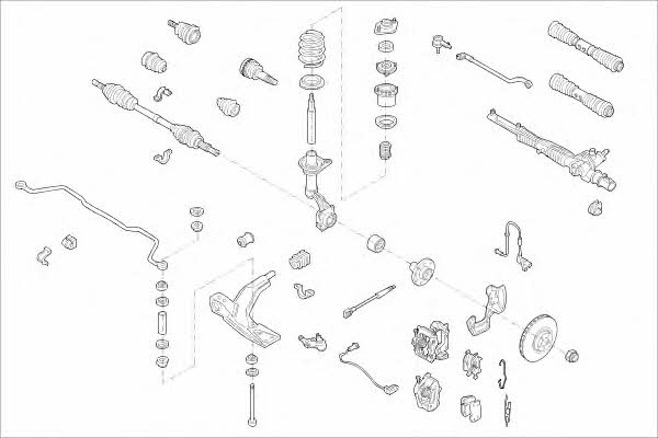  MO00601VA Wheel suspension MO00601VA: Buy near me in Poland at 2407.PL - Good price!