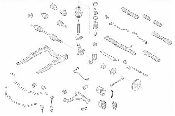  MO01005VA Wheel suspension MO01005VA: Buy near me in Poland at 2407.PL - Good price!