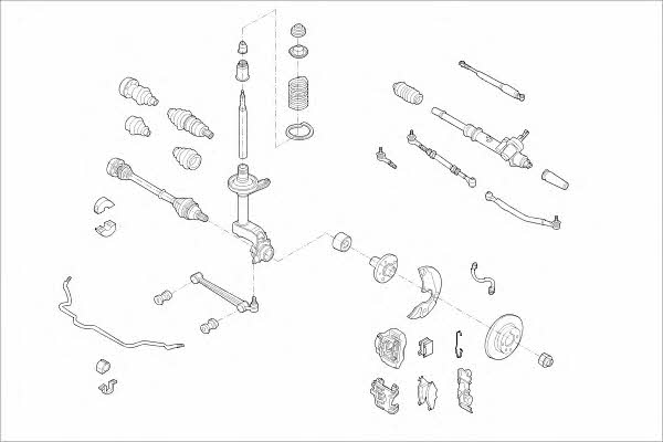  MO01599VA Wheel suspension MO01599VA: Buy near me in Poland at 2407.PL - Good price!