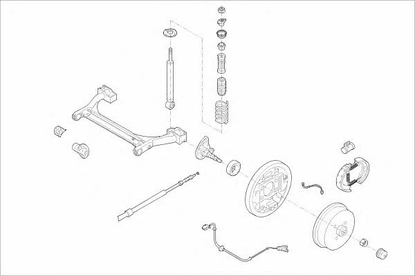  MO01709HA Wheel suspension MO01709HA: Buy near me in Poland at 2407.PL - Good price!