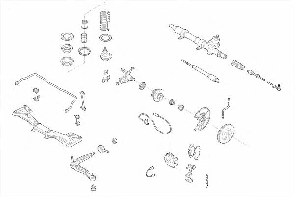  MO00051VA Wheel suspension MO00051VA: Buy near me in Poland at 2407.PL - Good price!