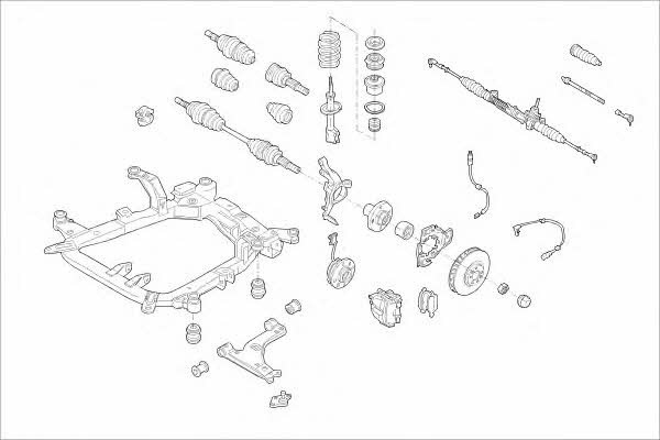  MO17250VA Wheel suspension MO17250VA: Buy near me in Poland at 2407.PL - Good price!