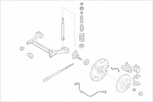  MO01712HA Wheel suspension MO01712HA: Buy near me in Poland at 2407.PL - Good price!