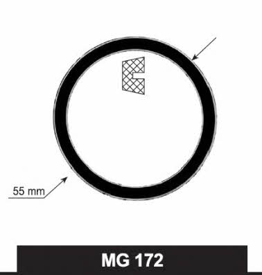 MotoRad MG-172 Termostat gasket MG172: Buy near me in Poland at 2407.PL - Good price!