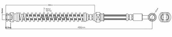 Motorquip VBH1028 Bremsschlauch VBH1028: Bestellen Sie in Polen zu einem guten Preis bei 2407.PL!