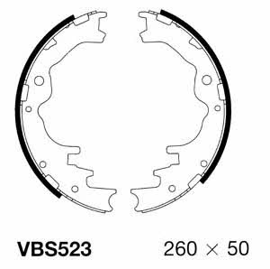 Motorquip VBS523 Колодки тормозные барабанные, комплект VBS523: Отличная цена - Купить в Польше на 2407.PL!