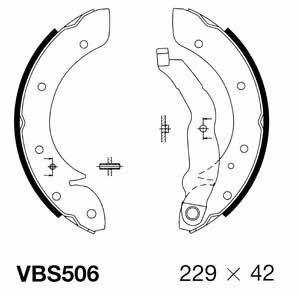 Motorquip VBS506 Brake shoe set VBS506: Buy near me in Poland at 2407.PL - Good price!