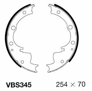 Motorquip VBS345 Колодки тормозные барабанные, комплект VBS345: Отличная цена - Купить в Польше на 2407.PL!