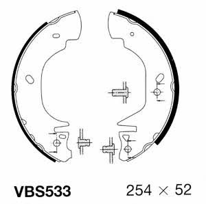 Motorquip VBS533 Колодки тормозные барабанные, комплект VBS533: Отличная цена - Купить в Польше на 2407.PL!