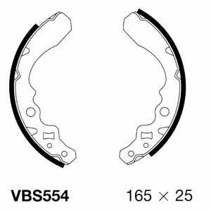 Motorquip VBS554 Szczęki hamulcowe, zestaw VBS554: Dobra cena w Polsce na 2407.PL - Kup Teraz!