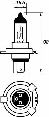 Motorquip VBU475 Halogen lamp 24V H4 75/70W VBU475: Buy near me in Poland at 2407.PL - Good price!