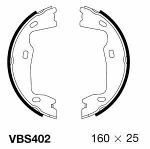 Motorquip VBS402 Колодки гальмівні стояночного гальма VBS402: Приваблива ціна - Купити у Польщі на 2407.PL!