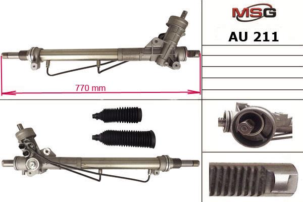 MSG AU211 Рулевая рейка с ГУР AU211: Отличная цена - Купить в Польше на 2407.PL!