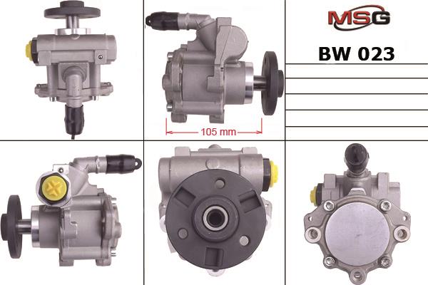 MSG BW023 Pompa hydrauliczna, układ kierowniczy BW023: Atrakcyjna cena w Polsce na 2407.PL - Zamów teraz!
