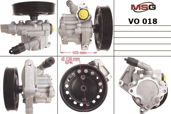 MSG VO018 Hydraulic Pump, steering system VO018: Buy near me in Poland at 2407.PL - Good price!