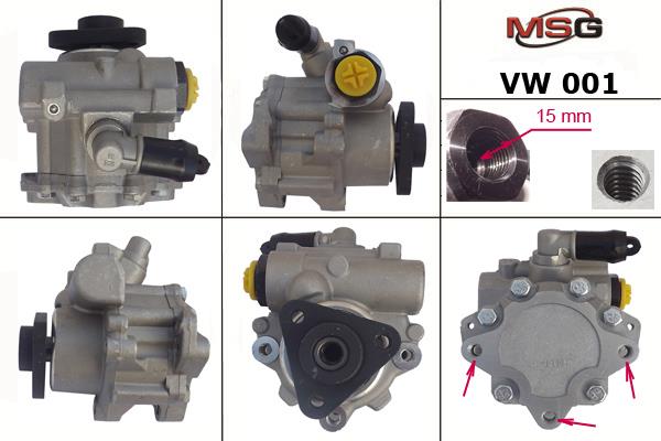 MSG VW001 Hydraulic Pump, steering system VW001: Buy near me in Poland at 2407.PL - Good price!
