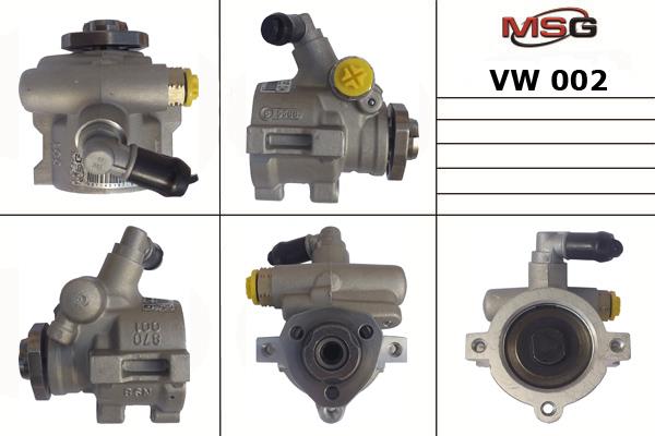 MSG VW002 Hydraulic Pump, steering system VW002: Buy near me in Poland at 2407.PL - Good price!