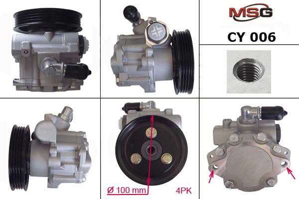MSG CY006 Hydraulic Pump, steering system CY006: Buy near me in Poland at 2407.PL - Good price!