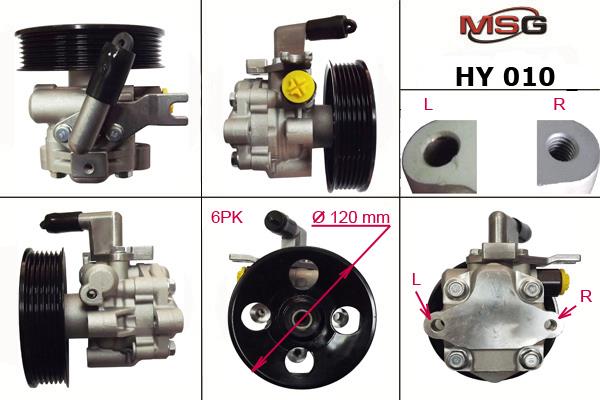 MSG HY010 Hydraulic Pump, steering system HY010: Buy near me in Poland at 2407.PL - Good price!