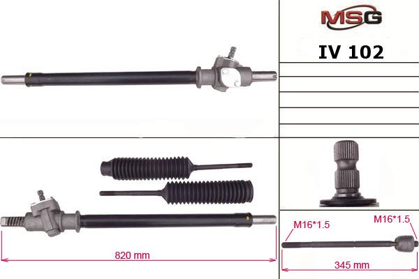 MSG IV102 Steering Gear IV102: Buy near me in Poland at 2407.PL - Good price!