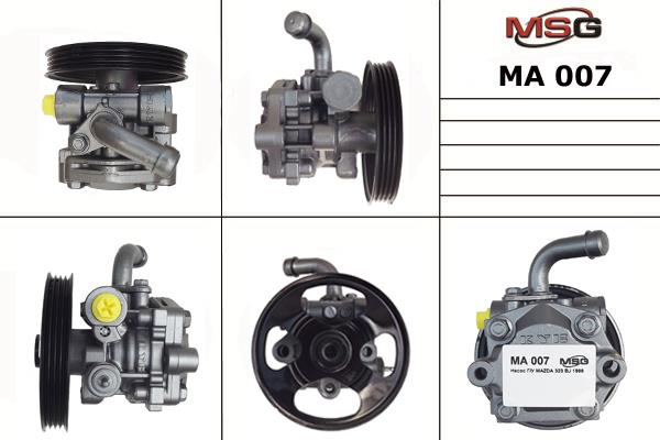 MSG MA007 Насос гідропідсилювача керма MA007: Приваблива ціна - Купити у Польщі на 2407.PL!