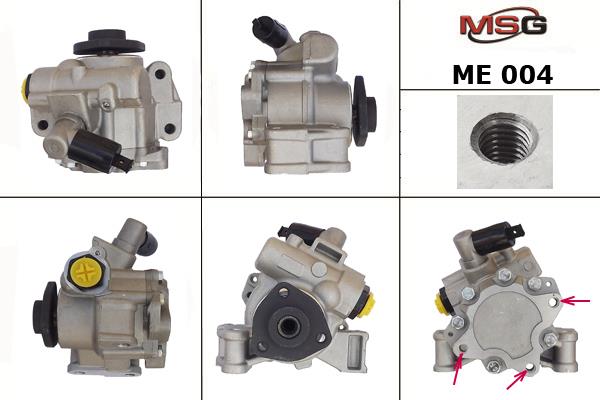 MSG ME004 Hydraulic Pump, steering system ME004: Buy near me in Poland at 2407.PL - Good price!