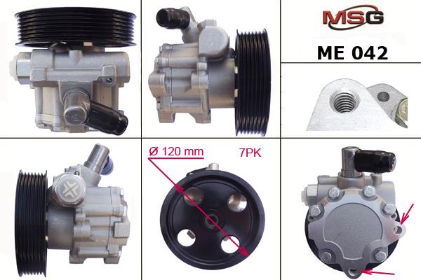 MSG ME042 Hydraulic Pump, steering system ME042: Buy near me in Poland at 2407.PL - Good price!